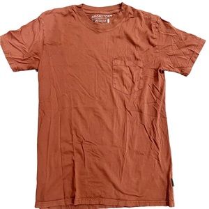 Bronxton burnt red pocket tee